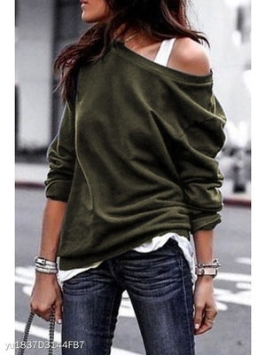 Elegant Round Neck Long Sleeve Blouse – Stylish & Comfortable Casual Top for Women”
