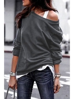 Elegant Round Neck Long Sleeve Blouse – Stylish & Comfortable Casual Top for Women”