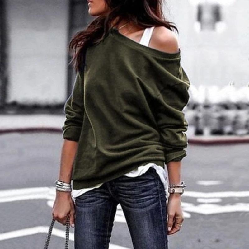 Elegant Round Neck Long Sleeve Blouse – Stylish & Comfortable Casual Top for Women”