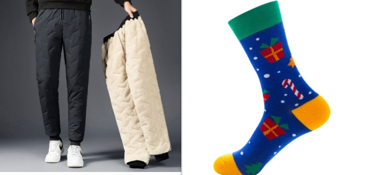 Men’s Cotton Trousers | Warm Cashmere Pants