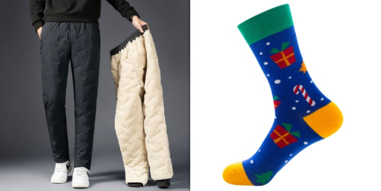 Men’s Cotton Trousers | Warm Cashmere Pants