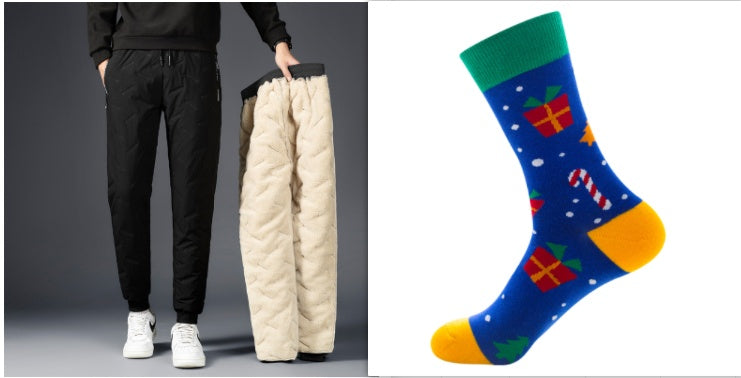 Men’s Cotton Trousers | Warm Cashmere Pants