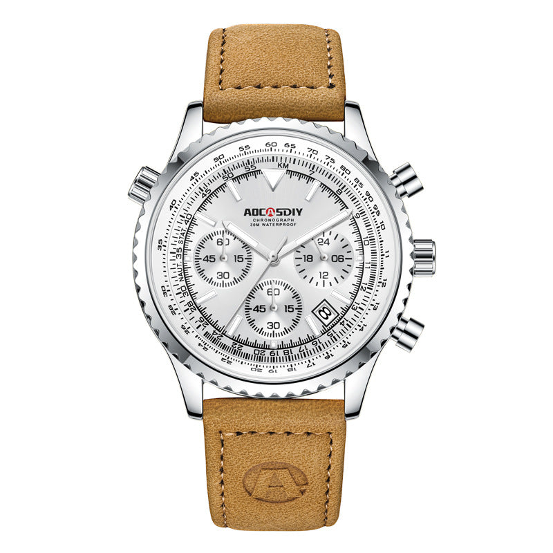 Luxury Men’s Waterproof Luminous Watch – Multi-Functional Premium Timepiece