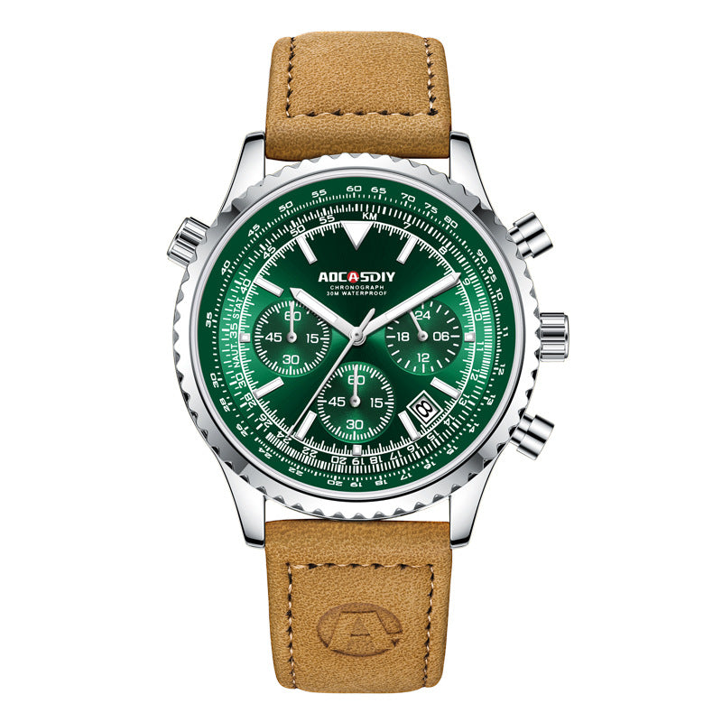 Luxury Men’s Waterproof Luminous Watch – Multi-Functional Premium Timepiece