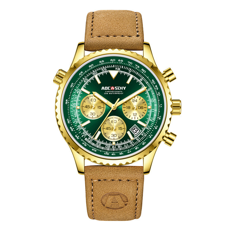 Luxury Men’s Waterproof Luminous Watch – Multi-Functional Premium Timepiece