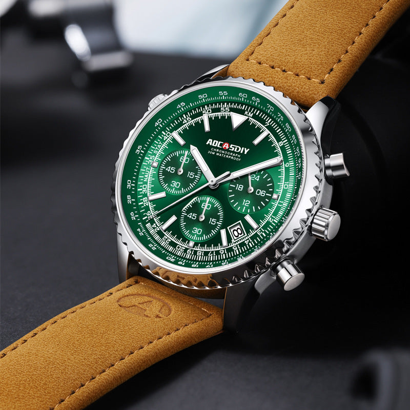 Luxury Men’s Waterproof Luminous Watch – Multi-Functional Premium Timepiece