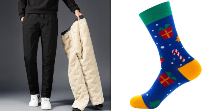 Men’s Cotton Trousers | Warm Cashmere Pants