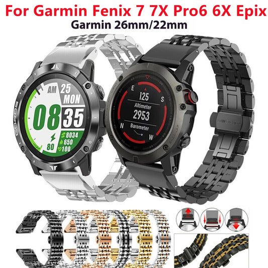 Stainless Steel Smart Watch | Metal Strap Design