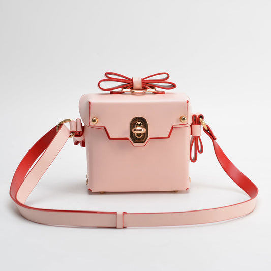 Elegant Women’s 3D Bow Rivet Retro Shoulder Bag – Stylish Small Handbag for Daily & Party Use