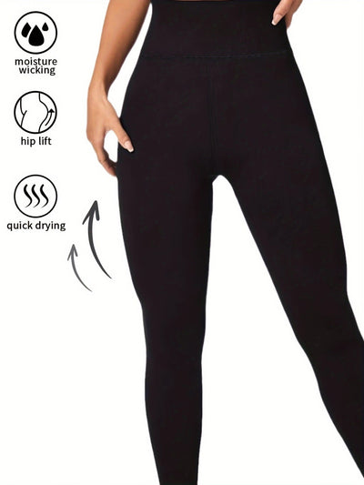 3 Pack Women's Thermal High - Waisted Yoga Pants - Tummy Control Butt Lifting Leggings - MH TRENDS & STYLES