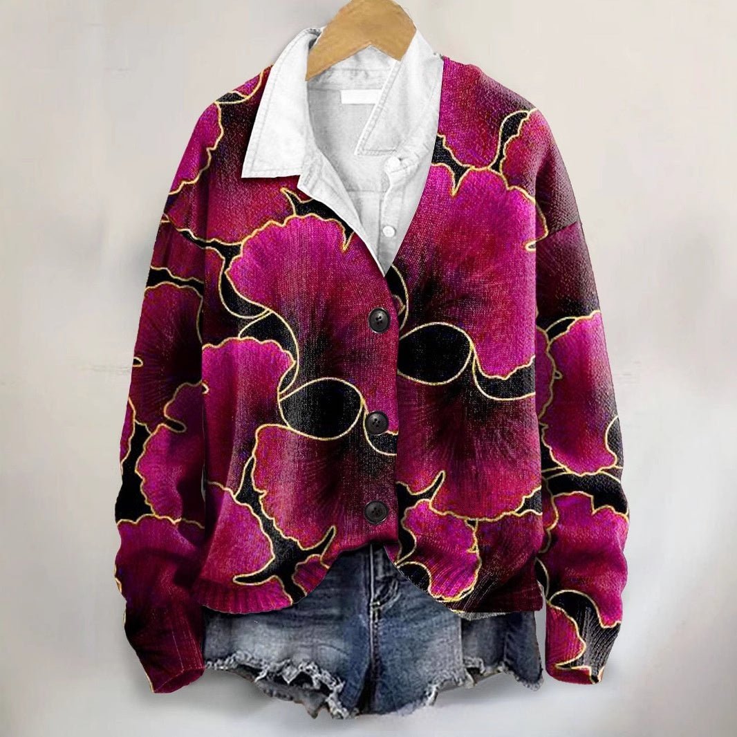 3D Floral Coat | Autumn Winter Style - MH TRENDS & STYLES