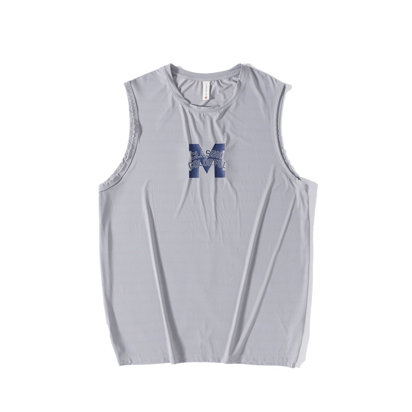 Summer New Letter Print Sleeveless T-shirt Men