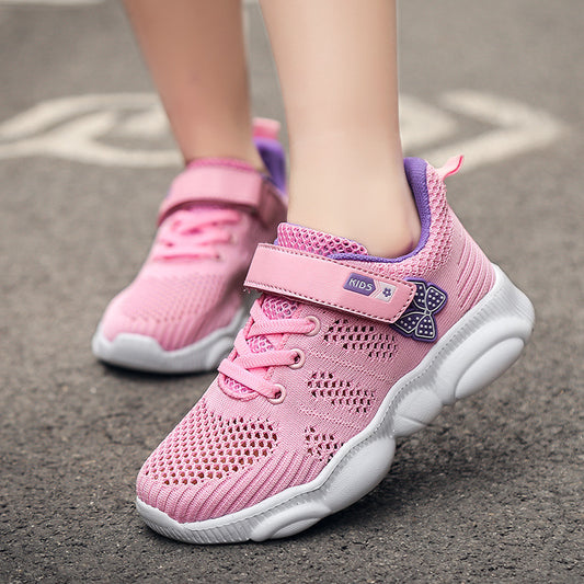 Kids’ Cute Bear Sneakers – Lightweight & Comfortable School Shoes