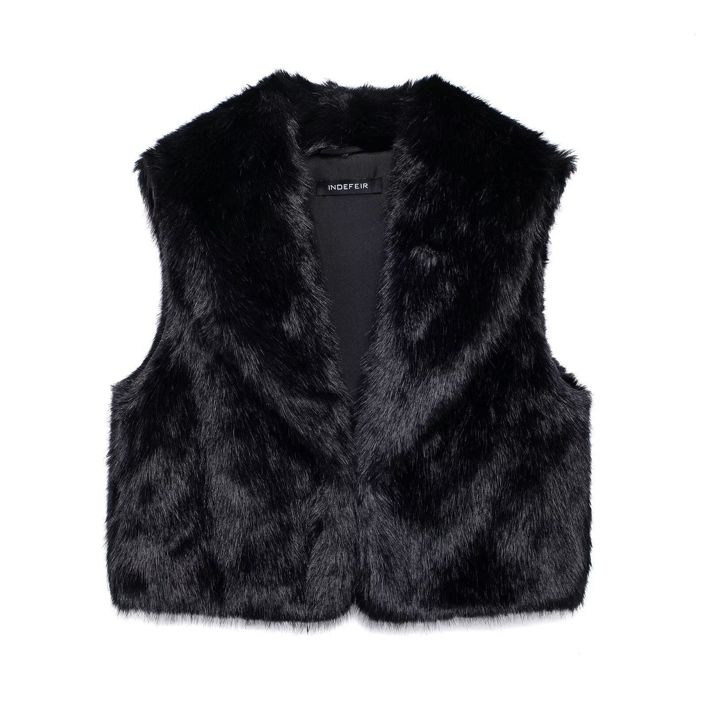 Artificial Fur Cardigan Sleeveless Vest Women's Outer Wear - MH TRENDS & STYLES