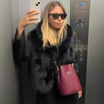 Artificial Fur Cardigan Sleeveless Vest Women's Outer Wear - MH TRENDS & STYLES