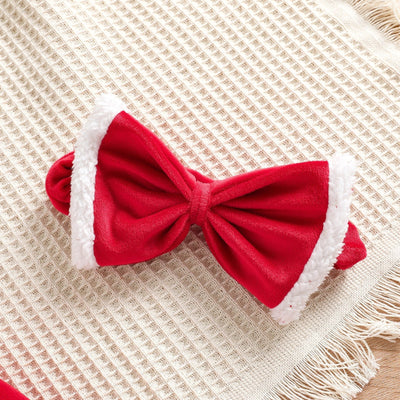 Child Girl Christmas Dress Headband Suit - MH TRENDS & STYLES