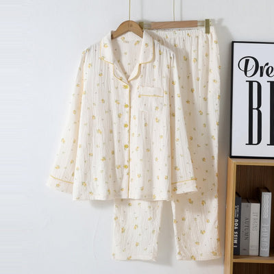 Cotton Printed Long Sleeve Loose Home Wear Suit - MH TRENDS & STYLES