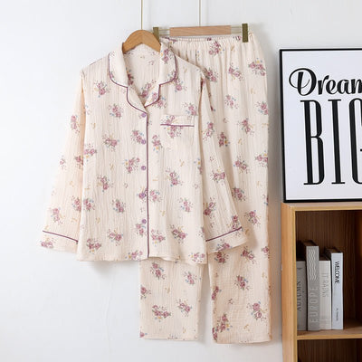 Cotton Printed Long Sleeve Loose Home Wear Suit - MH TRENDS & STYLES