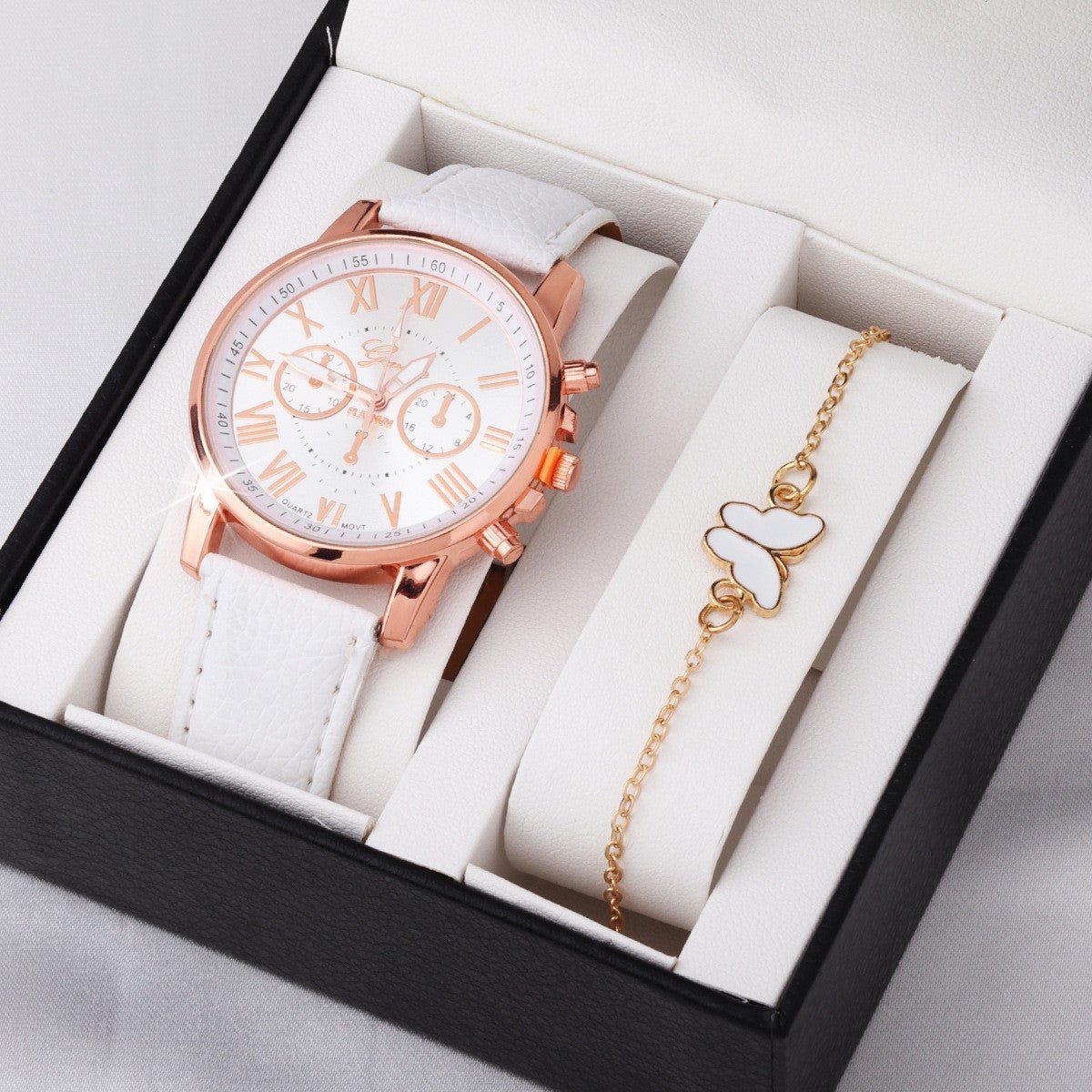 Cute Butterfly All - match Watch Color Wheel Double - layer Ladies - MH TRENDS & STYLES