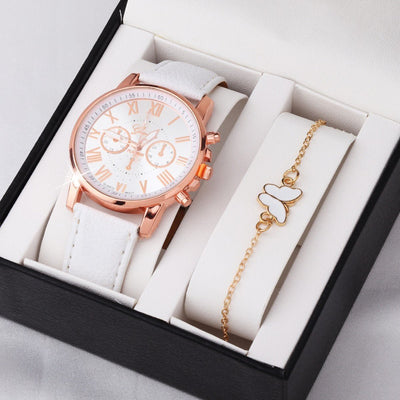 Cute Butterfly All - match Watch Color Wheel Double - layer Ladies - MH TRENDS & STYLES