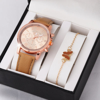 Cute Butterfly All - match Watch Color Wheel Double - layer Ladies - MH TRENDS & STYLES