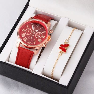 Cute Butterfly All - match Watch Color Wheel Double - layer Ladies - MH TRENDS & STYLES