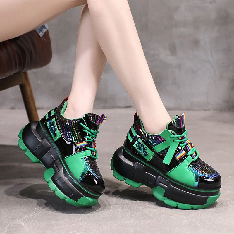 Daddy's Shoes Fashion Single Shoes Trendy Lace Up Shoes Women - MH TRENDS & STYLES