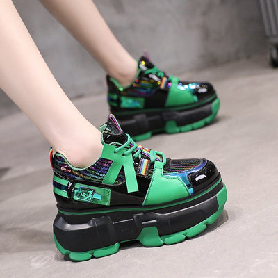 Daddy's Shoes Fashion Single Shoes Trendy Lace Up Shoes Women - MH TRENDS & STYLES