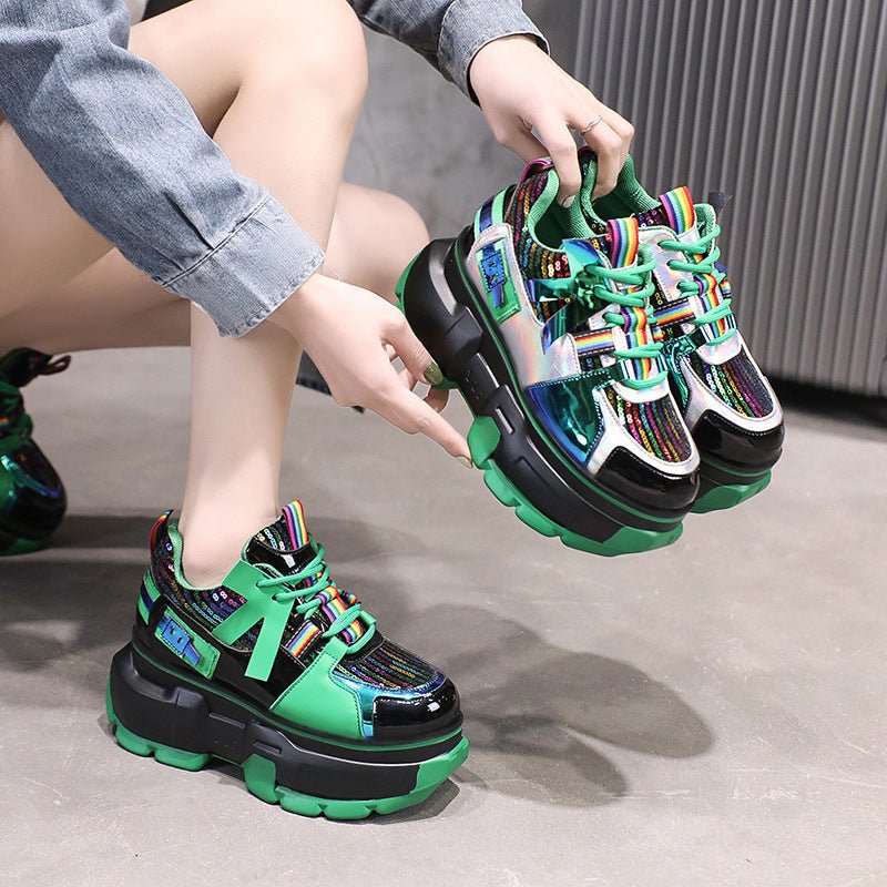 Daddy's Shoes Fashion Single Shoes Trendy Lace Up Shoes Women - MH TRENDS & STYLES