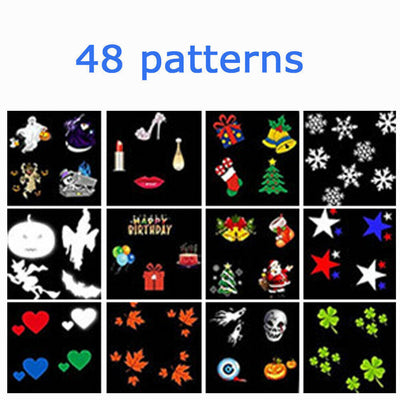 Christmas LED Projector Light – Festive Moving Patterns for Home Décor