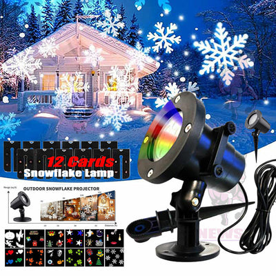 Christmas LED Projector Light – Festive Moving Patterns for Home Décor