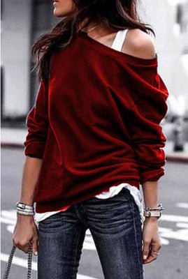 Elegant Round Neck Long Sleeve Blouse – Stylish & Comfortable Casual Top for Women” - MH TRENDS & STYLES