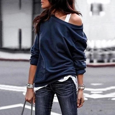 Elegant Round Neck Long Sleeve Blouse – Stylish & Comfortable Casual Top for Women” - MH TRENDS & STYLES
