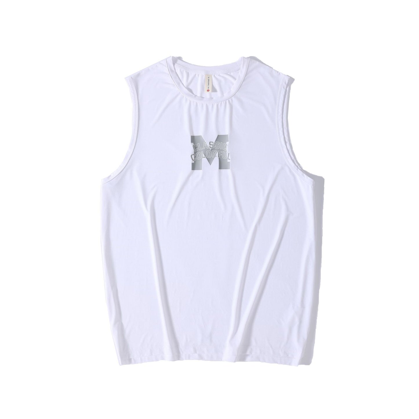 Summer New Letter Print Sleeveless T-shirt Men