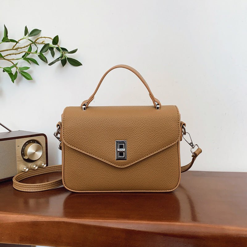 Fashion Casual All - match Commute Cowhide Portable Shoulder Messenger Bag - MH TRENDS & STYLES