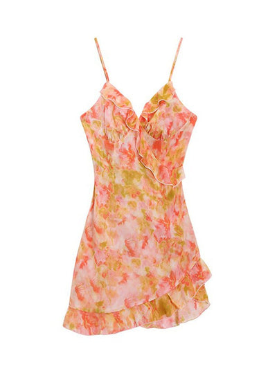 Fashion Floral Strap Dress Women - MH TRENDS & STYLES