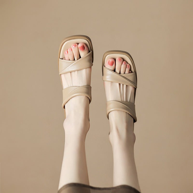 French Style Small Sandals Women's Rubber - MH TRENDS & STYLES