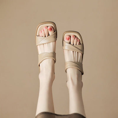 French Style Small Sandals Women's Rubber - MH TRENDS & STYLES