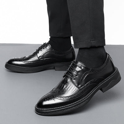 Hollow Leather Shoes Men's Business Formal Wear Casual - MH TRENDS & STYLES