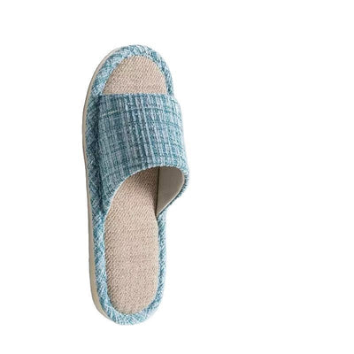 Indoor Summer Sweat Absorbing Cotton And Linen Slippers - MH TRENDS & STYLES
