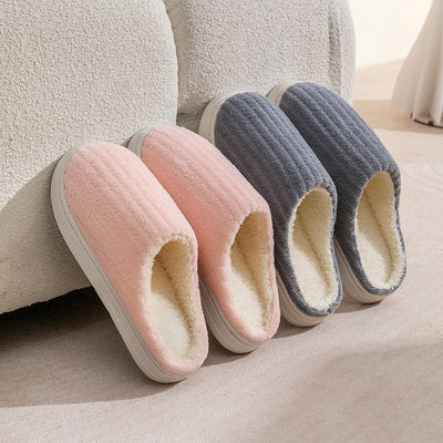Indoor Warm Poop Feeling Plush Antislip Cotton Slippers - MH TRENDS & STYLES
