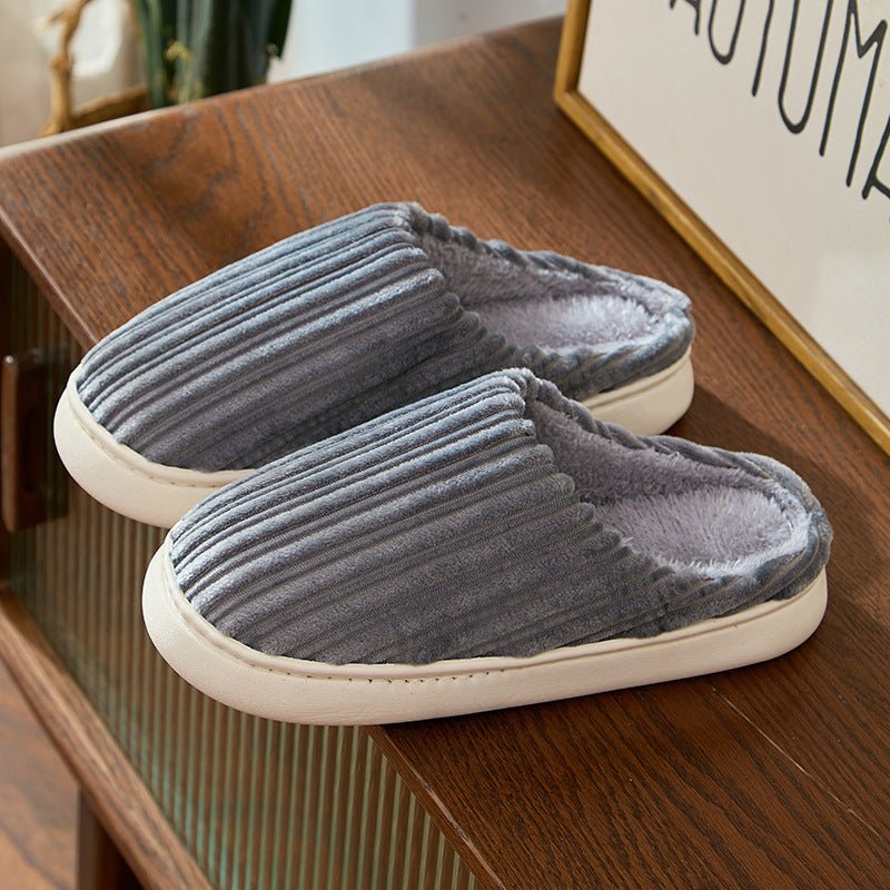 Indoor Warm Poop Feeling Plush Antislip Cotton Slippers - MH TRENDS & STYLES