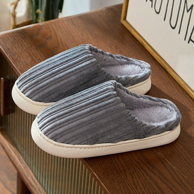 Indoor Warm Poop Feeling Plush Antislip Cotton Slippers - MH TRENDS & STYLES