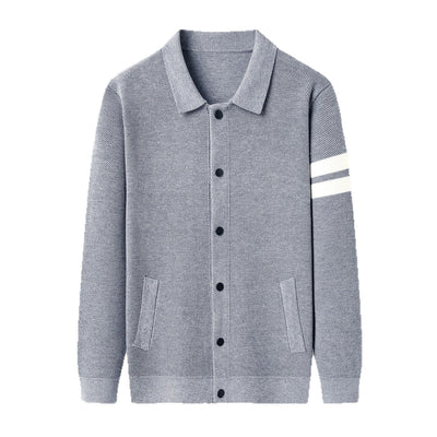 Knitted Cardigan Lapel Korean Slim Men's Jacket - MH TRENDS & STYLES