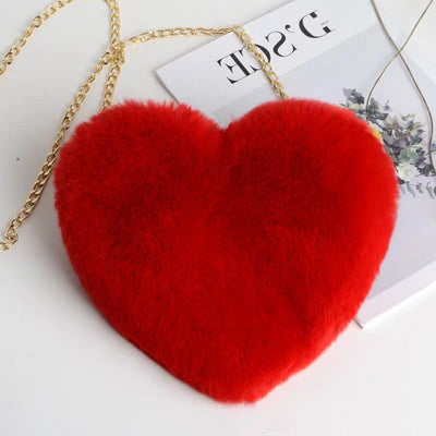 Love Bags For Women Plush Chain Shoulder Bags Valentine's Day Party Bag - MH TRENDS & STYLES