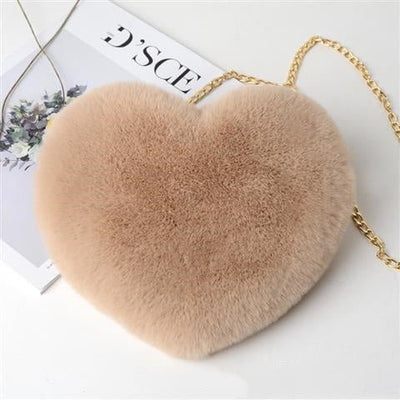 Love Bags For Women Plush Chain Shoulder Bags Valentine's Day Party Bag - MH TRENDS & STYLES