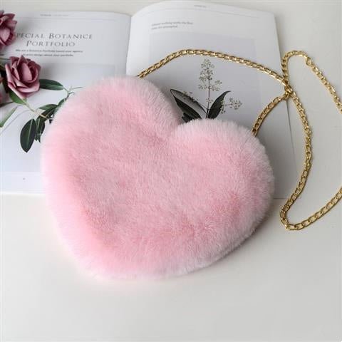 Love Bags For Women Plush Chain Shoulder Bags Valentine's Day Party Bag - MH TRENDS & STYLES