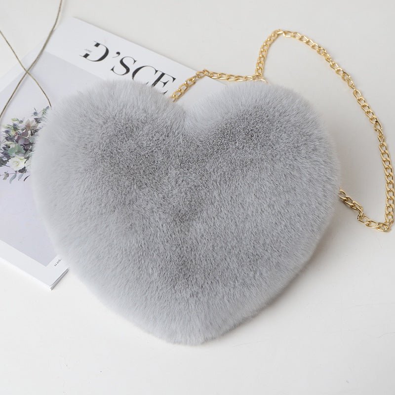 Love Bags For Women Plush Chain Shoulder Bags Valentine's Day Party Bag - MH TRENDS & STYLES