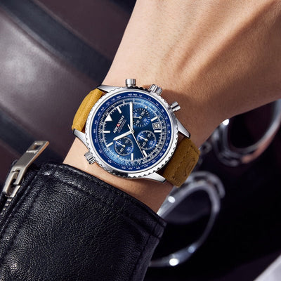 Luxury Men’s Waterproof Luminous Watch – Multi - Functional Premium Timepiece - MH TRENDS & STYLES