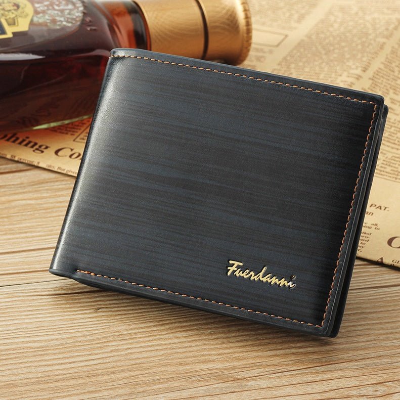 Men's Bifold Leather Credit ID Card Holder Wallet Billfold Purse Clutch Billfold - MH TRENDS & STYLES